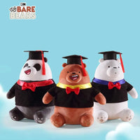 We Bare Bears Graduation Edition Plushies - Bear Hugs