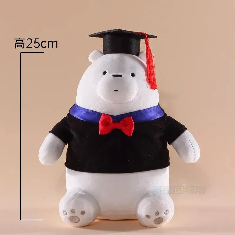 We Bare Bears Graduation Edition Plushies - Bear Hugs