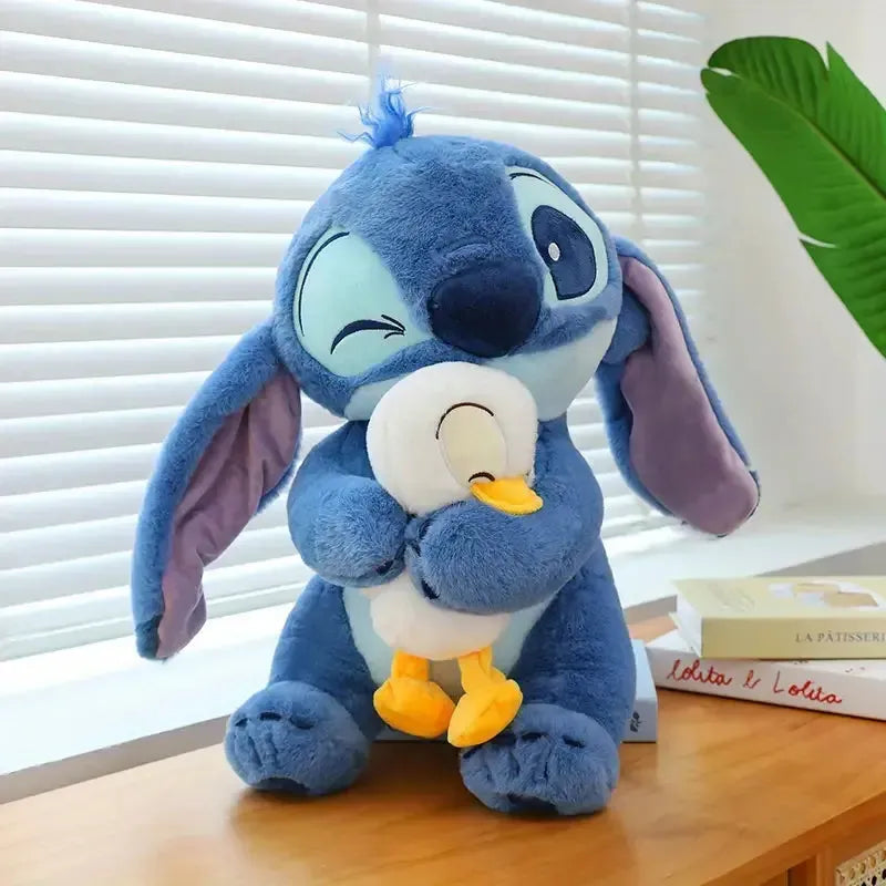 Stitch Hugging Duck Plush Doll (30 cm)