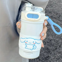 Sanrio 2 in 1 Spout & Straw Steel Bottle (430 ml)