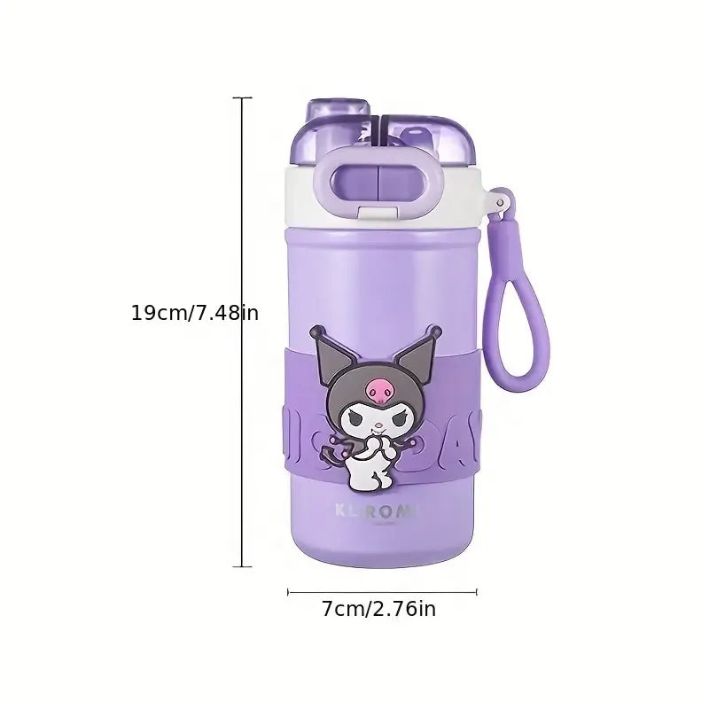 Sanrio 2 in 1 Spout & Straw Steel Bottle (430 ml)