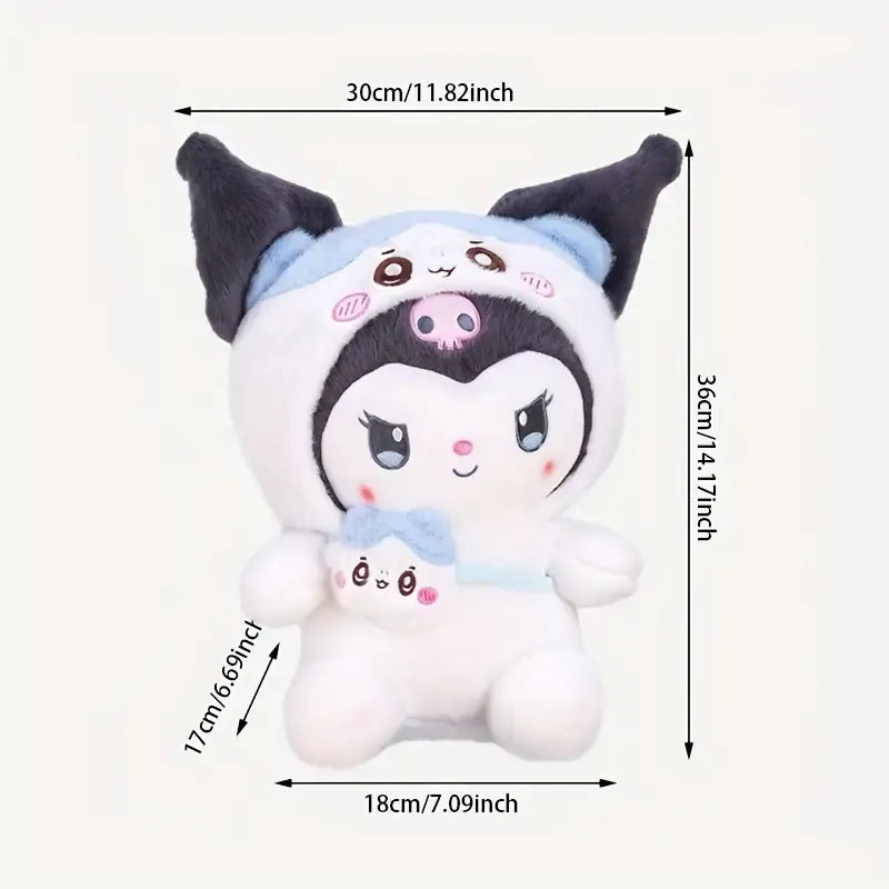 Fluffy Kuromi Bunny Plush Toy (50 cm)