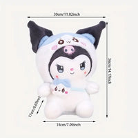 Fluffy Kuromi Bunny Plush Toy (35 cm)