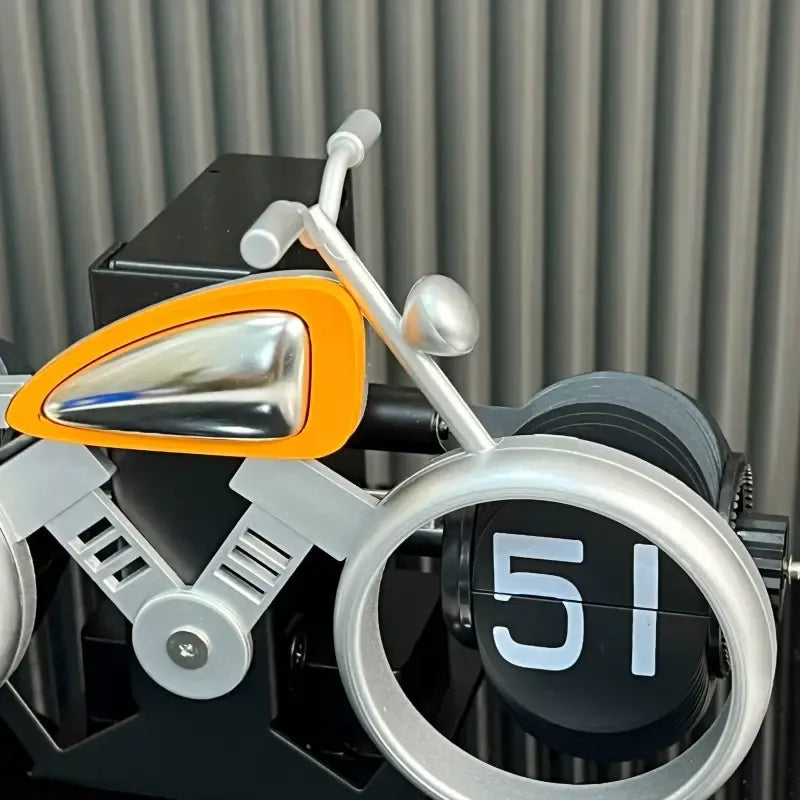 Vintage Motorcycle Flip Clock