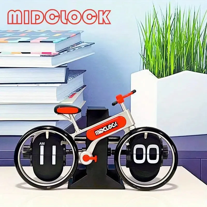 Unique Bicycle-Shaped Flip Clock