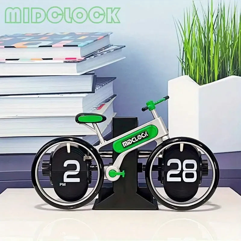 Unique Bicycle-Shaped Flip Clock