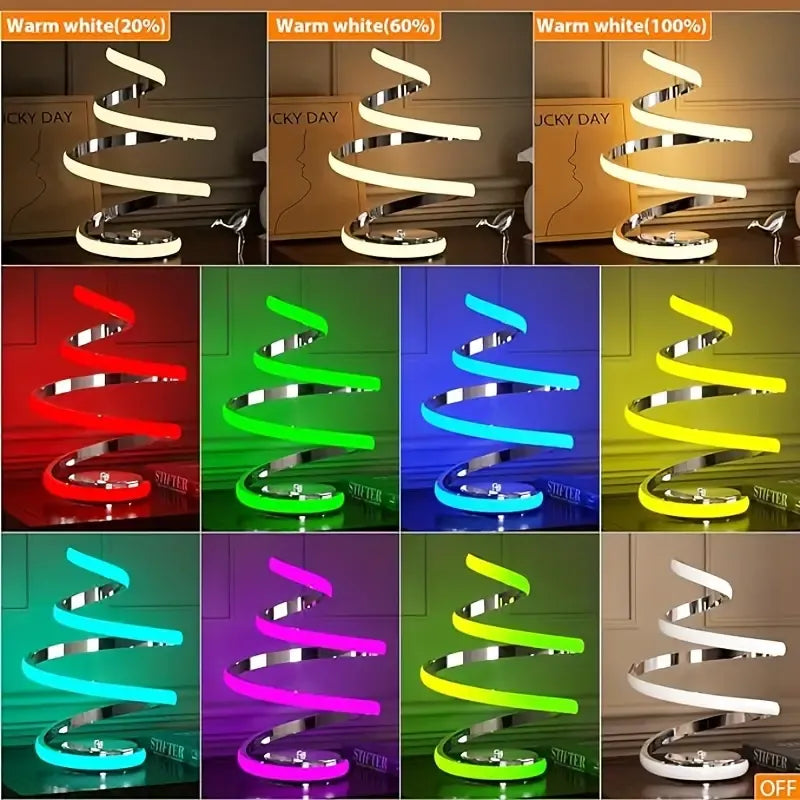 Mesmerizing Spiral LED Desk Lamp