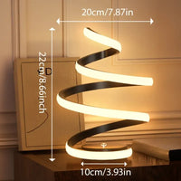 Mesmerizing Spiral LED Desk Lamp