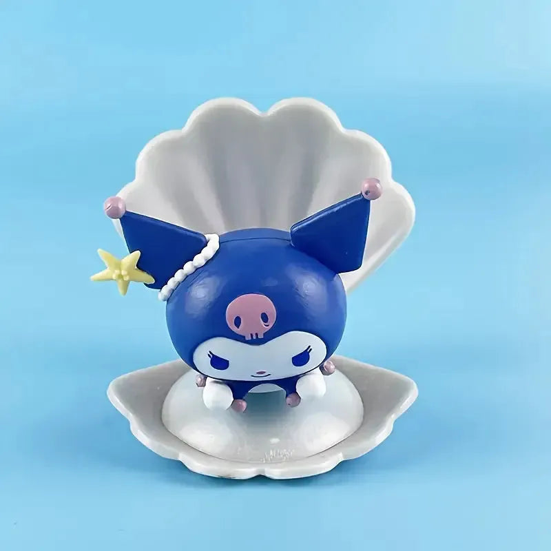 Sanrio Blue Sea Shell Holiday Figurine Set (7 pcs)