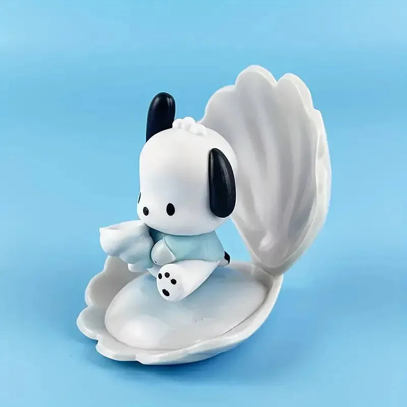 Sanrio Blue Sea Shell Holiday Figurine Set (7 pcs)