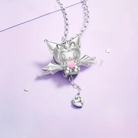 Kuromi Heart Moving Wings Pendant