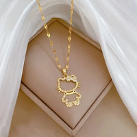 Hello Kitty Hollow Style Necklace