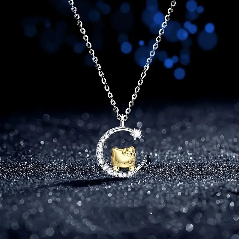 Hello Kitty Moon and Star Pendant