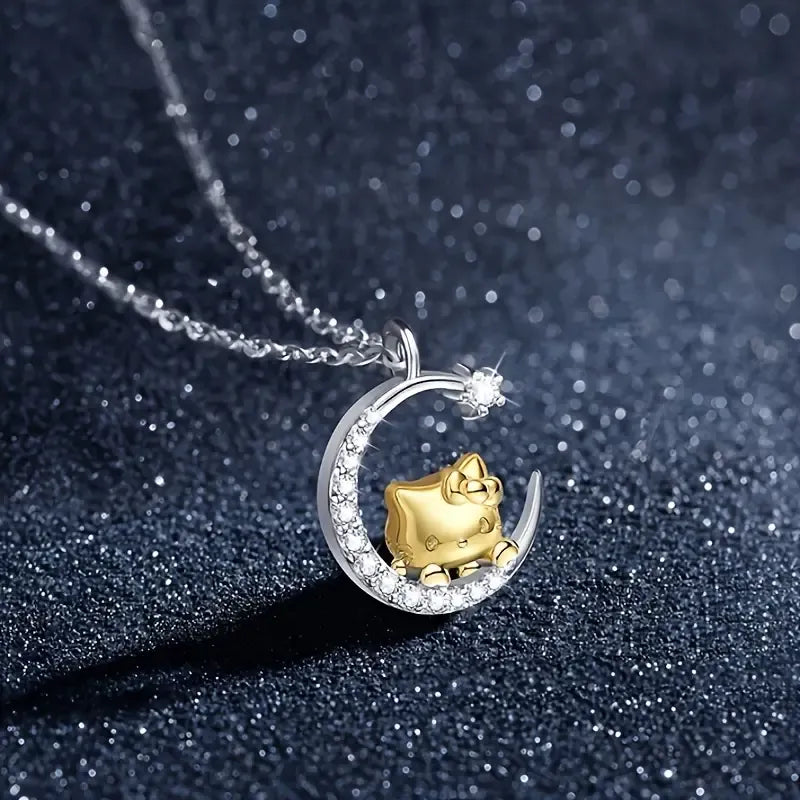 Hello Kitty Moon and Star Pendant