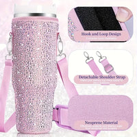 Bling Rhinestone Neoprene Bag (For Stanley 40 oz)