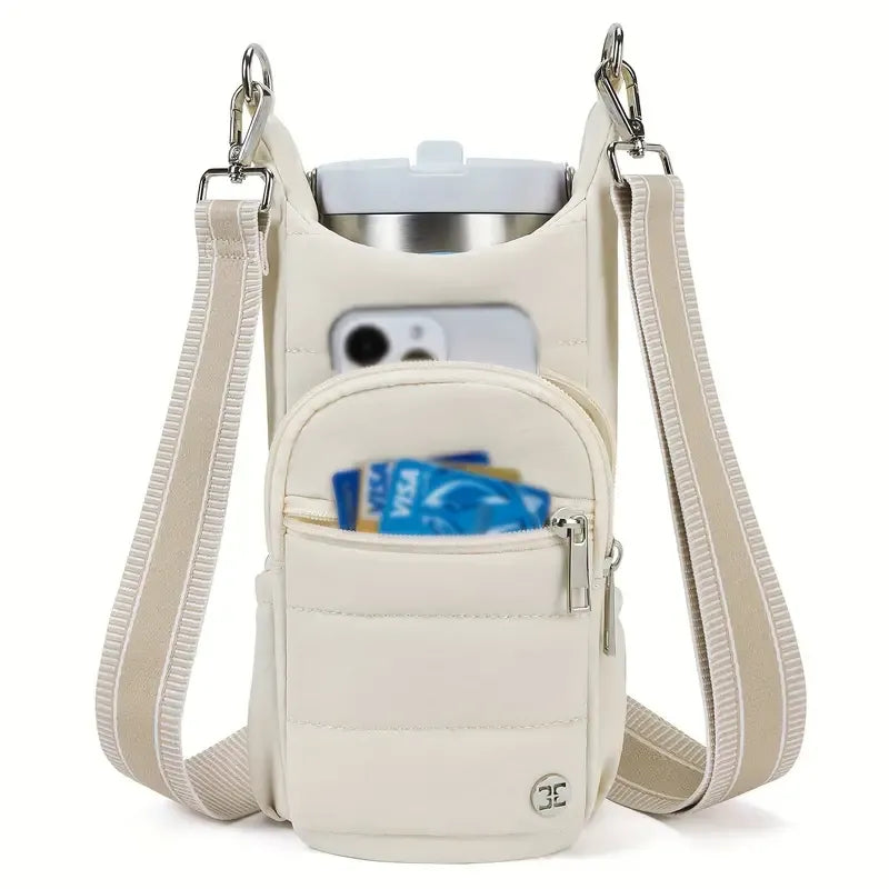 Handy Bottle & Tumbler Carrier Crossbody Bag