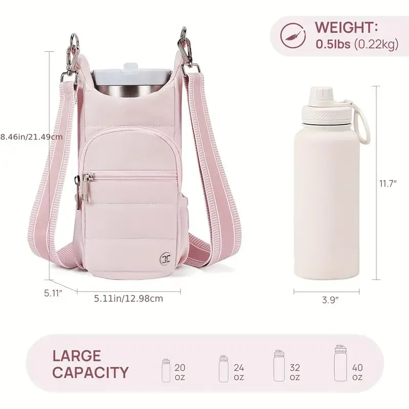 Handy Bottle & Tumbler Carrier Crossbody Bag