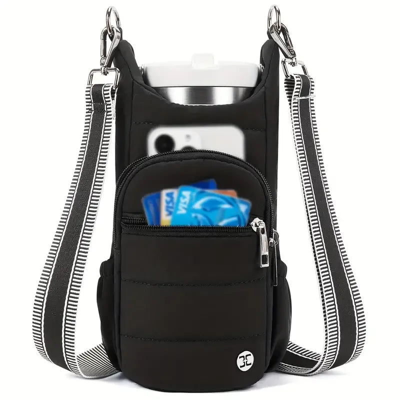 Handy Bottle & Tumbler Carrier Crossbody Bag