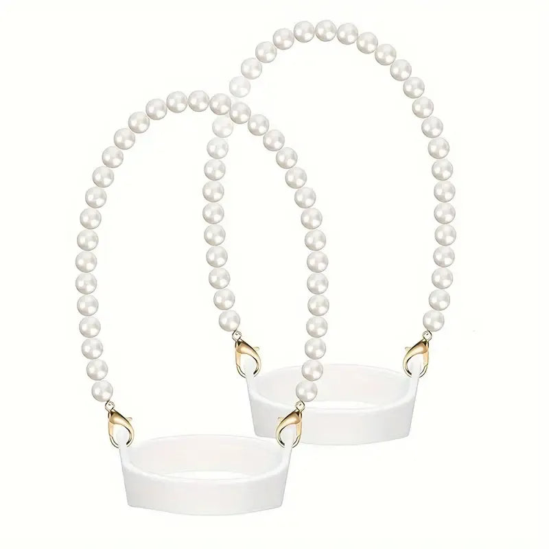 Stylish Pearl Bottle Carrying Lanyard (2 Pcs)