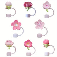 Sakura Flowers Silicon Toppers for Stanley Cup (8 Pcs)