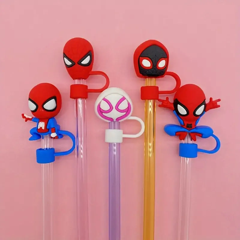 Spiderman Themed Silicon Toppers for Stanley Cup (5 Pcs)