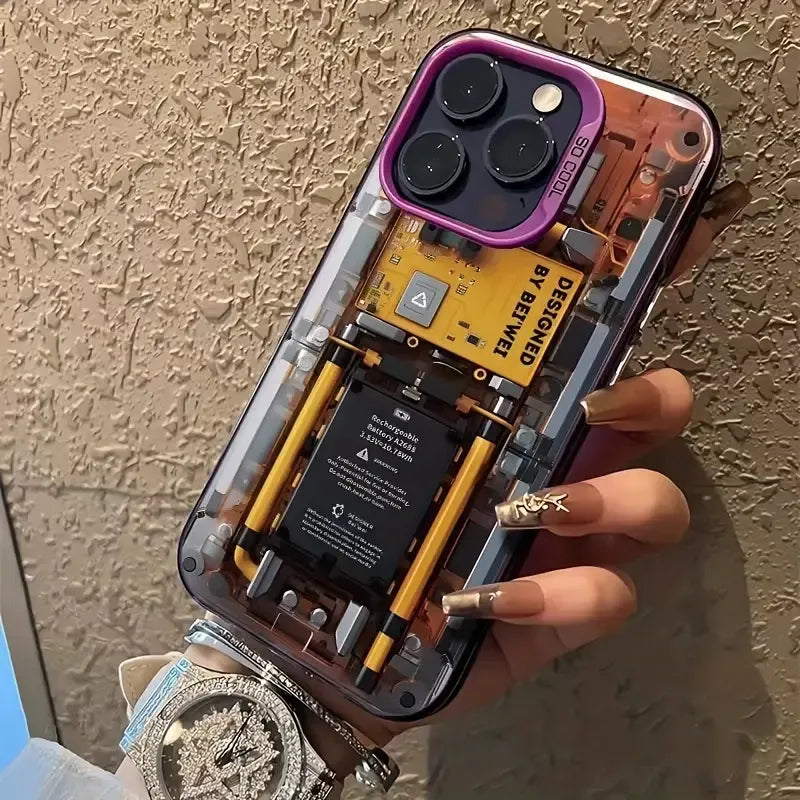 Mechanical Transparent Sci-Fi Phone Case (For iPhones)