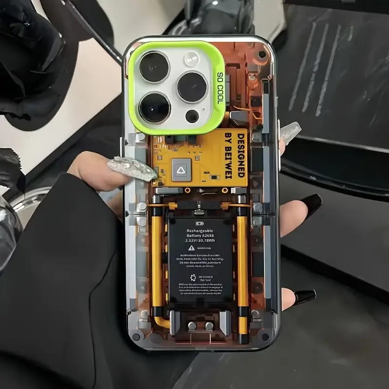 Mechanical Transparent Sci-Fi Phone Case (For iPhones)