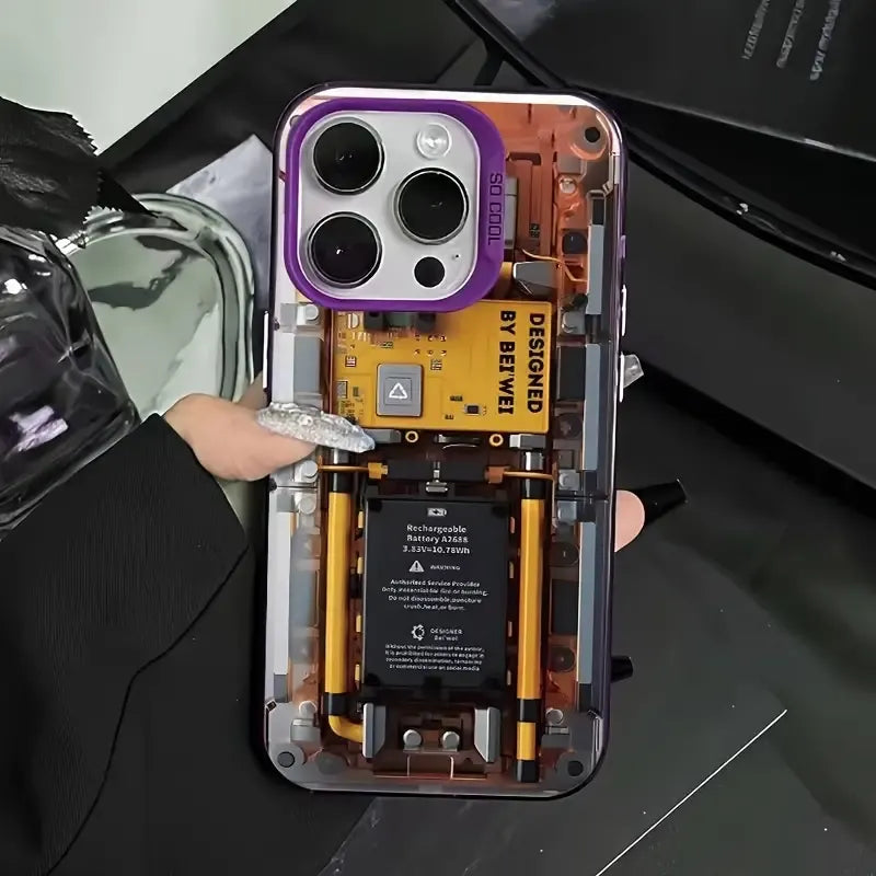 Mechanical Transparent Sci-Fi Phone Case (For iPhones)