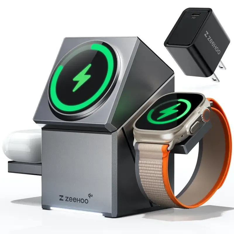 Zeehoo CubeTrick-X 3-in-1 Wireless Charging Station