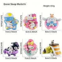 Sanrio Enron Sleep Mini Figurines (6 pcs)