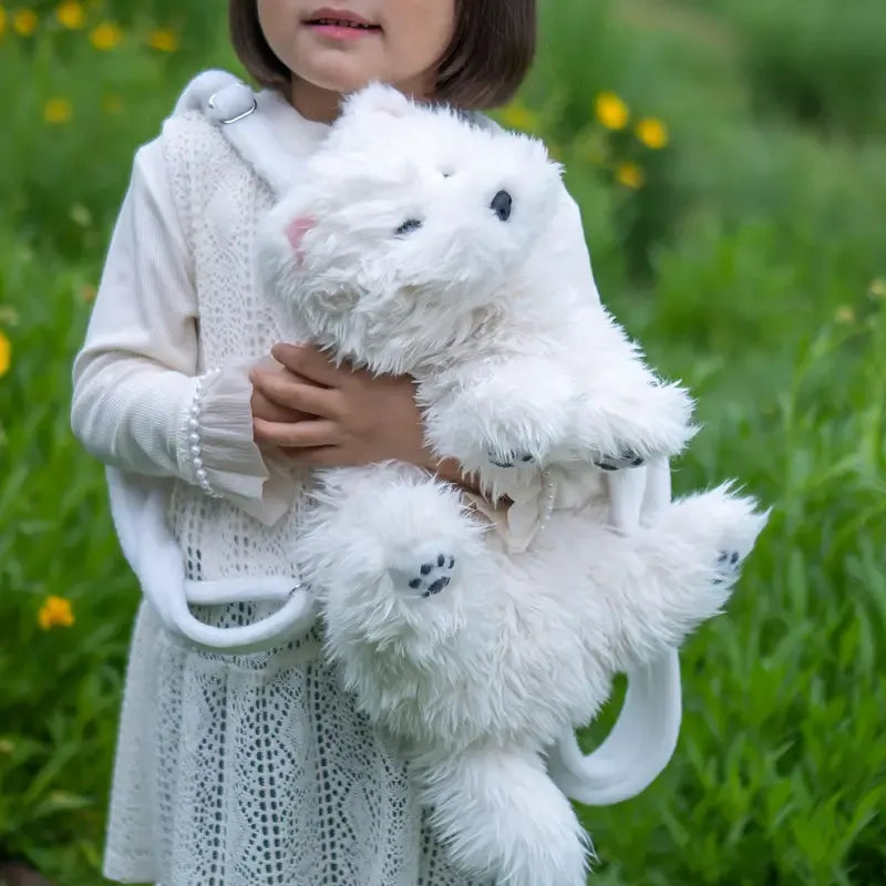 Chongker Westie White Dog Backpack