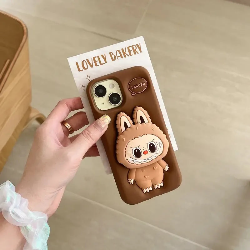 Labubu Bracket Style Phone Case (For iPhones)