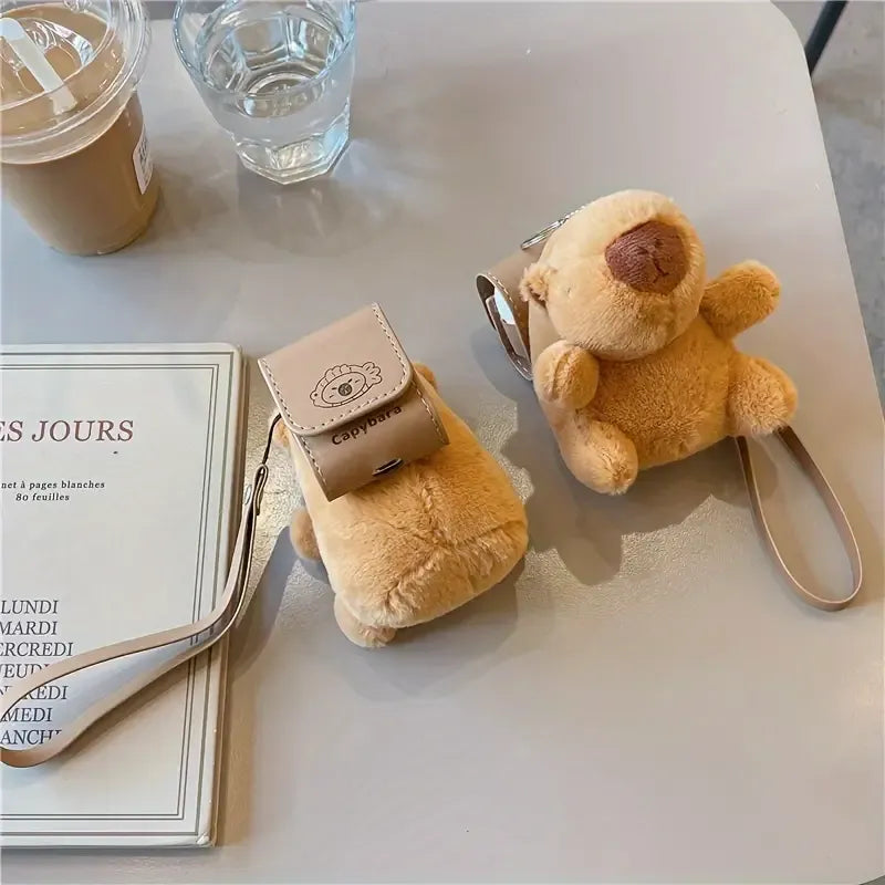 Capybara Plush Pouch AirPods Case