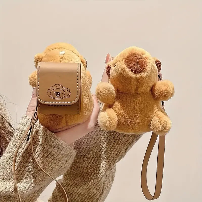 Capybara Plush Pouch AirPods Case