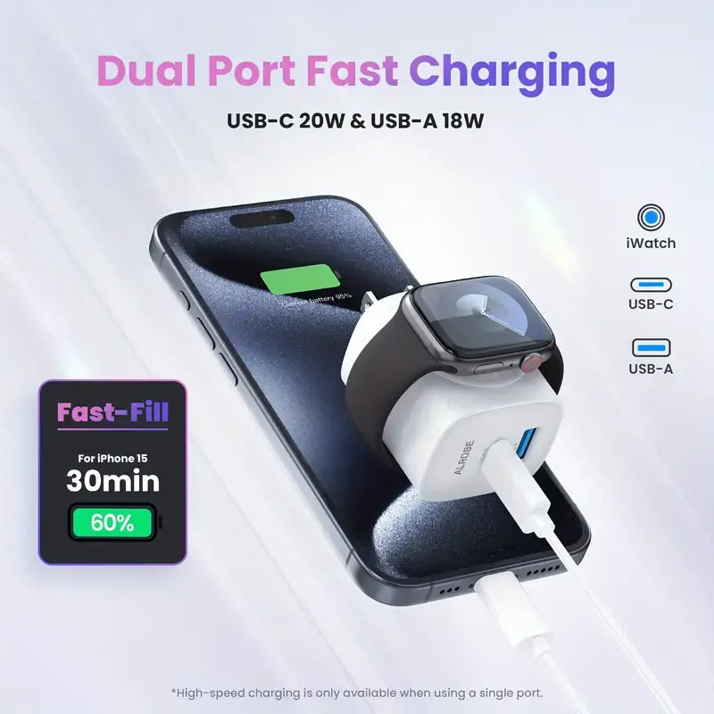 3-in-1 Fast PD Charger Block