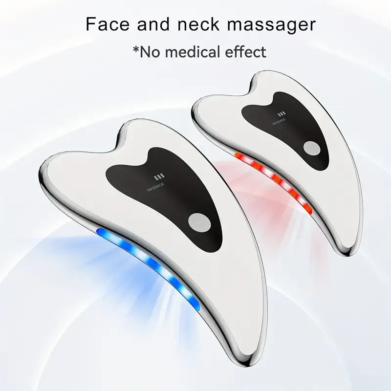 Gua Sha Red and Blue Light Facial Massager