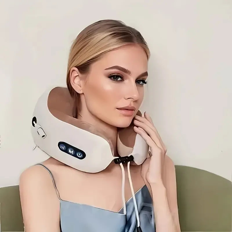 Functional Travel Neck Pillow Massager