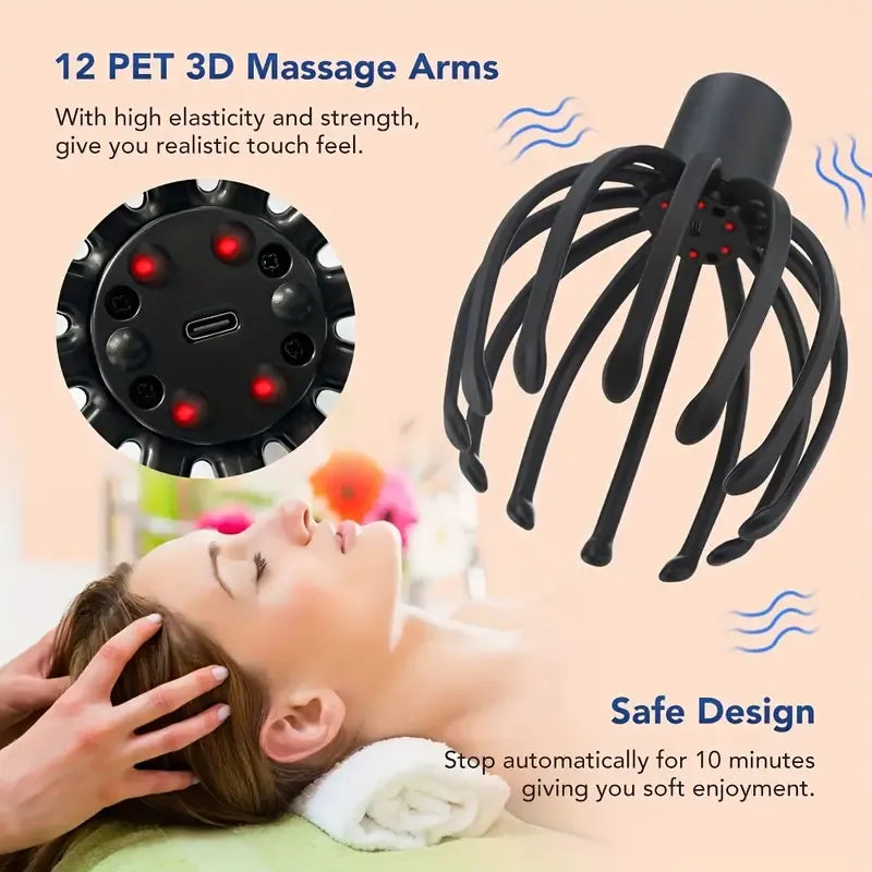 RelaxMe Octopus Electronic Head Massager