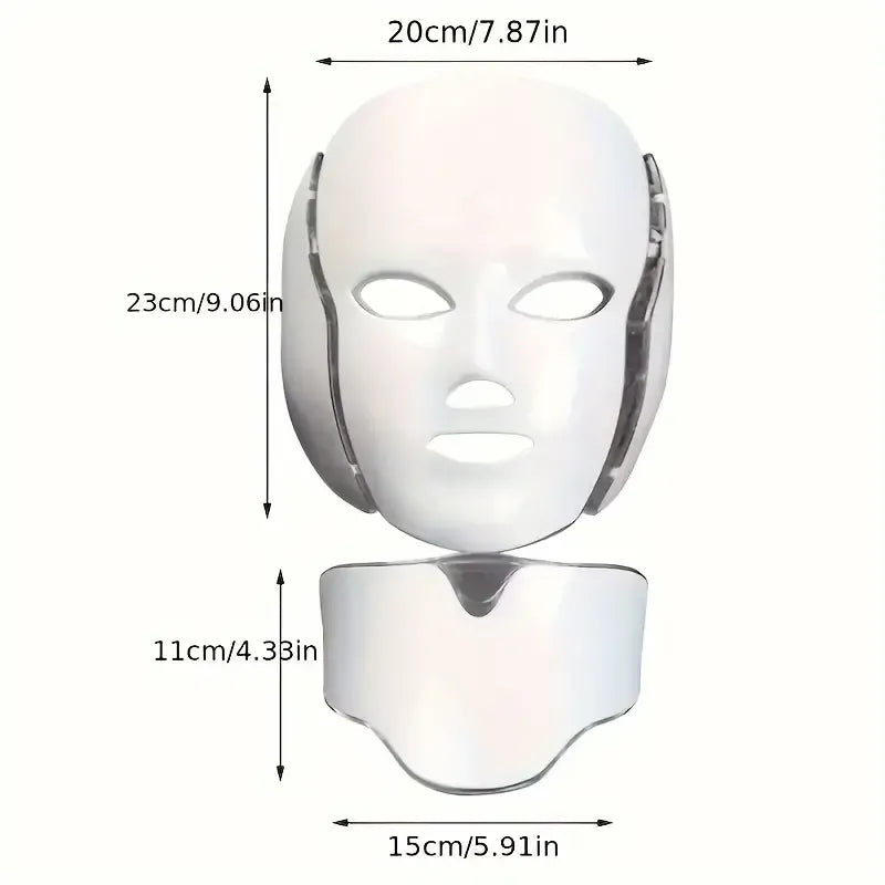 LED Light Therapy Face & Neck Beauty Mask