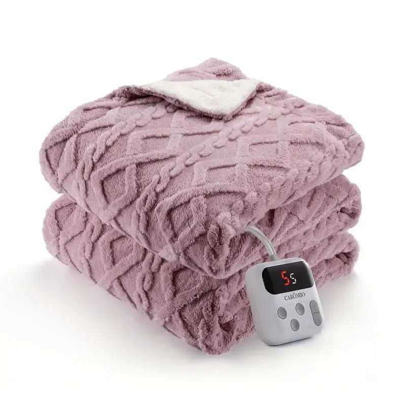 Thick Tufted Sherpa Electric Heated Blanket