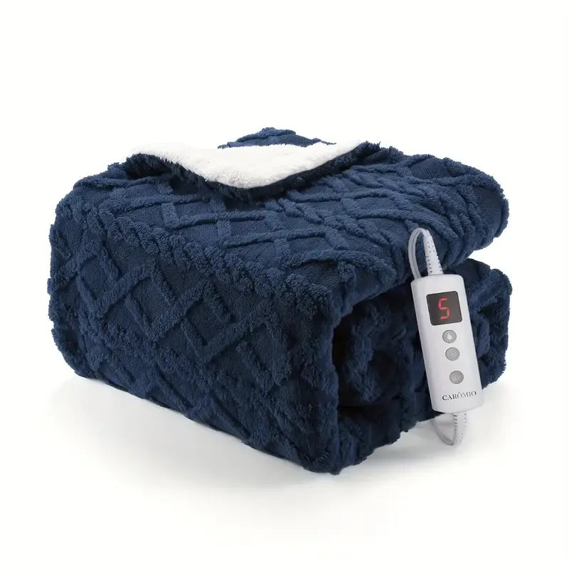 Thick Tufted Sherpa Electric Heated Blanket