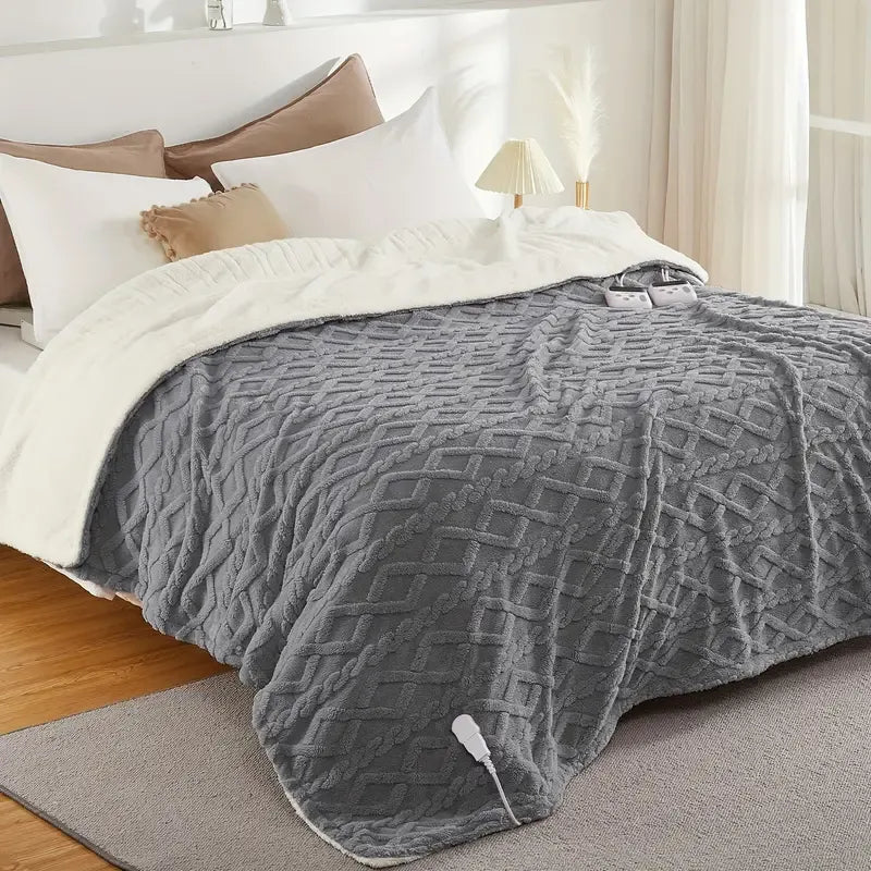 Thick Tufted Sherpa Electric Heated Blanket