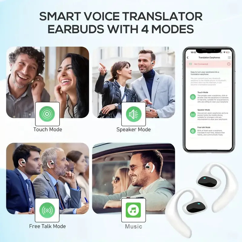 Skara M8 Wireless Translator Earbuds