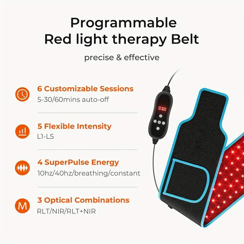 Red Infrared Light Therapy Lumbar Belt - Bear Hugs