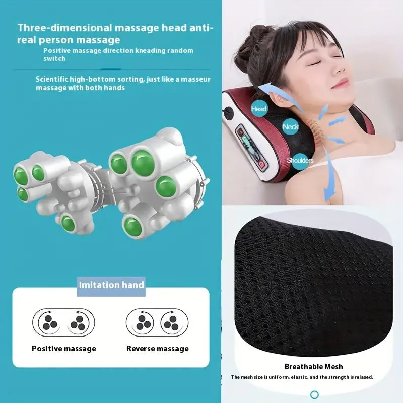 Neck and Lumbar Massager Pillow - Bear Hugs