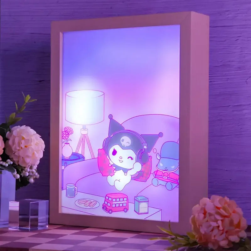 Sanrio Kuromi LED Art Night Light