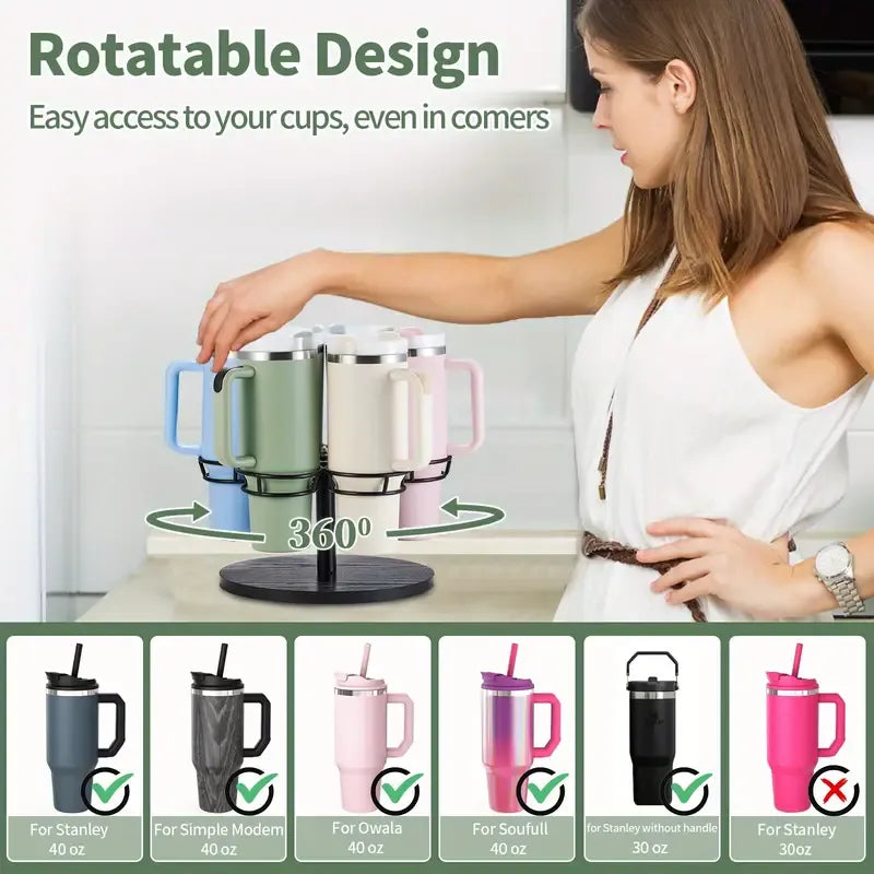 Rotatable Water Cup Organizer For Stanley