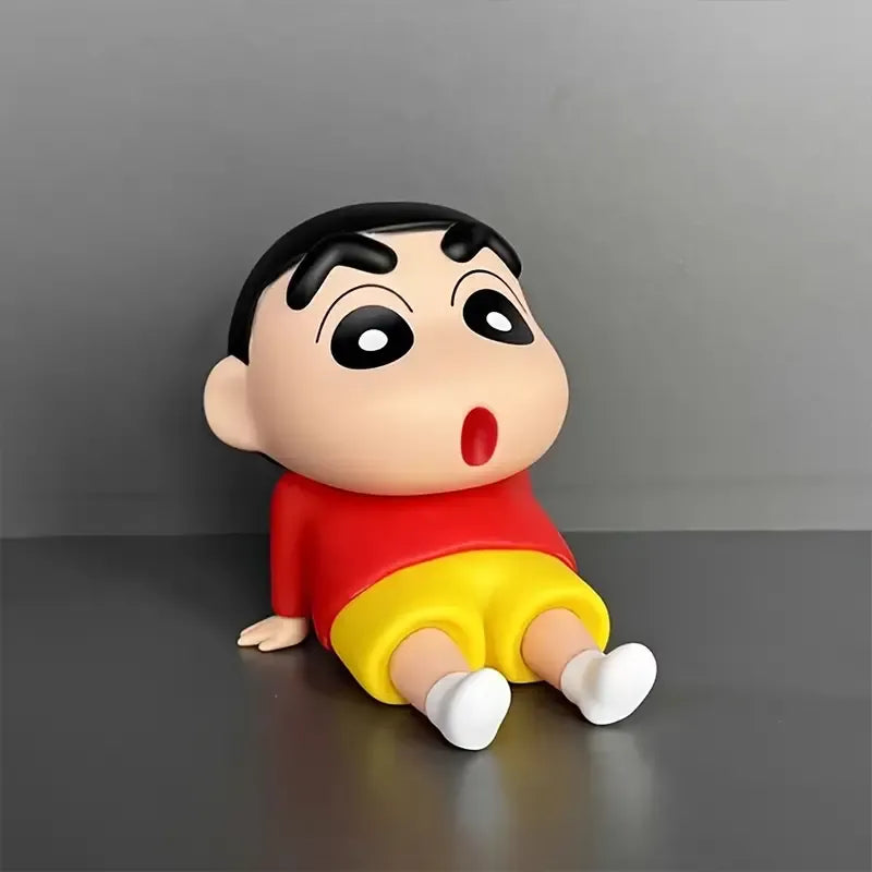 Lazy Shinchan Phone Stand Figurine