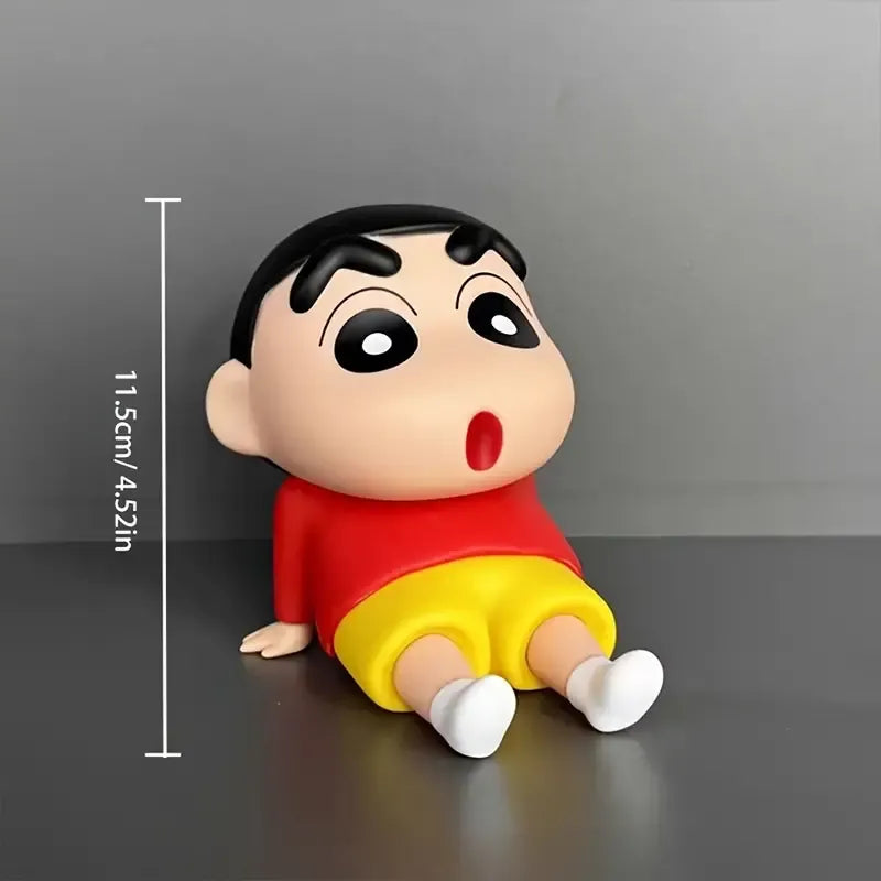 Lazy Shinchan Phone Stand Figurine