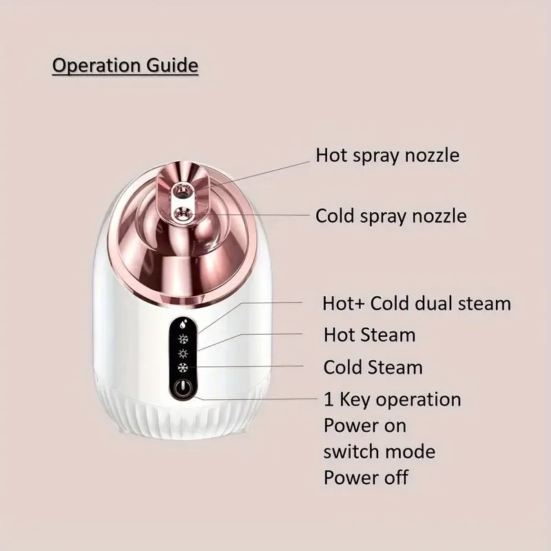 Shiny Rosy Nano Facial Steamer